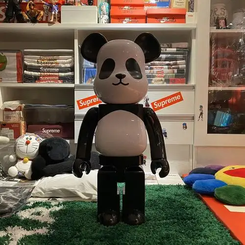 milkpandaboybearbrick100070cm暴力熊熊猫摆件积木熊