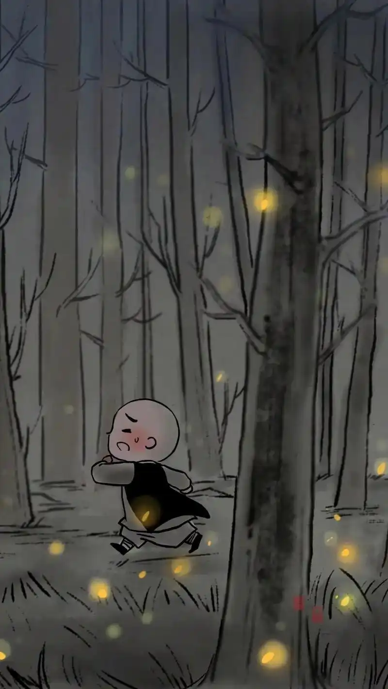 一禅小和尚壁纸,与自己促膝长谈,与孤独握手言欢