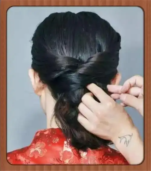 自己就可以打理的简单旗袍盘发方法