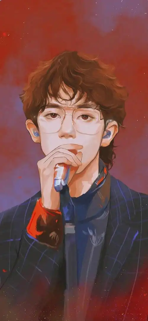 易烊千玺手绘图集合,真的太帅了,让你手机壁纸不重样,画笔下的千玺