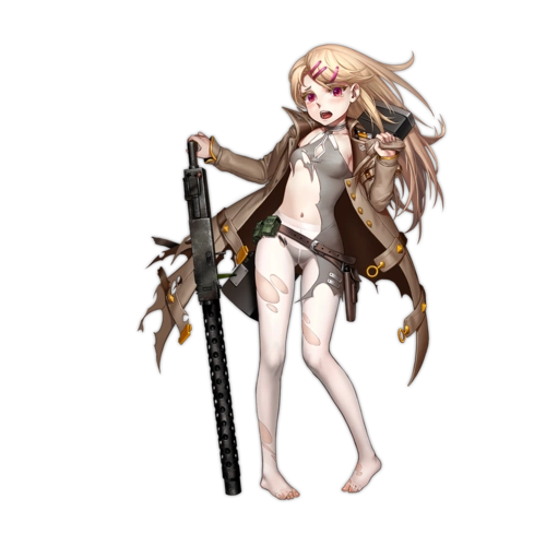 少女前线官方人物立绘图片之机枪类三星含大破图鉴