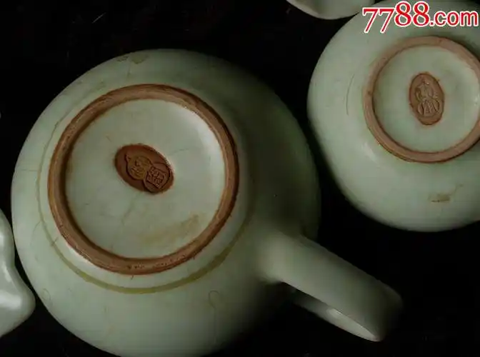 八十年代套装汝窑茶具