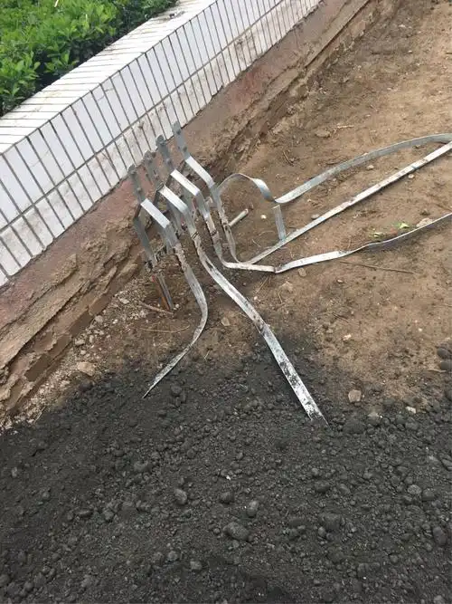 接地扁铁焊接完成