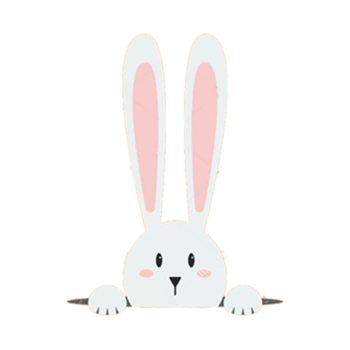 卡通长耳朵兔子