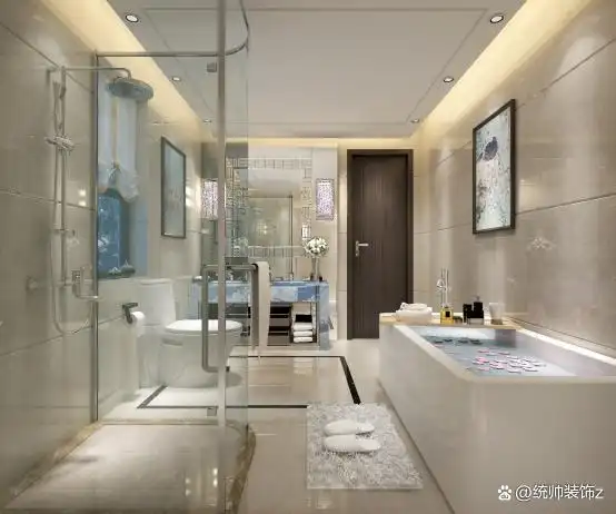 今天分享的是统帅装饰嘉定三室一厅装修效果图,房子的客厅以白色瓷砖