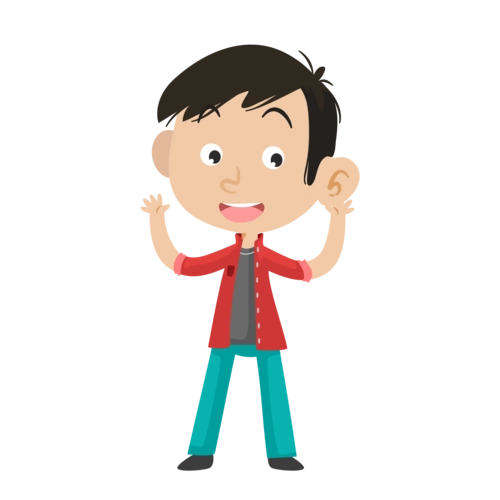 卡通q版可爱潮流男生插画图片