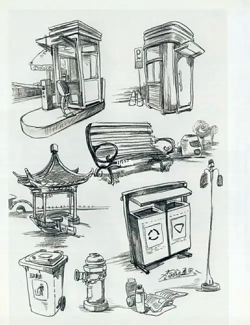 场景速写素材场景速写素材