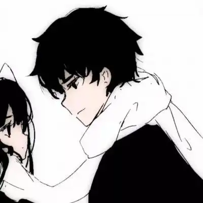 甜蜜感十足的黑白情侣动漫头像一男一女高冷霸气头像图片大全