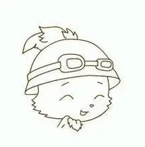 q版亚索英雄联盟德莱文简笔画手绘德莱文荣耀执刑官德莱文lol英雄头像