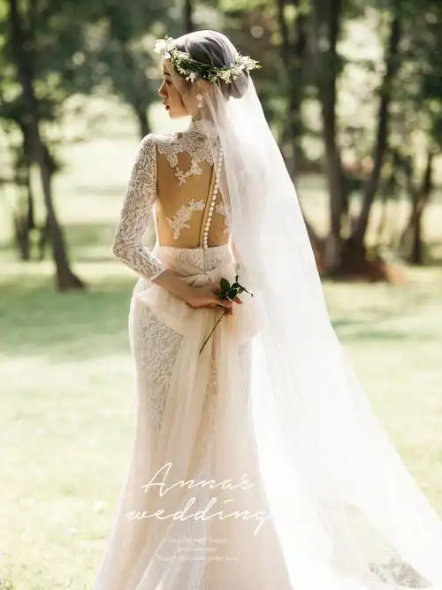 ins风森系婚纱照自然感文艺小清新的色调