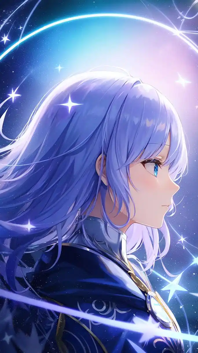 ai绘画# #ai二次元绘画# 魔法少女系列-侧脸绘制#乐享周末分享吧