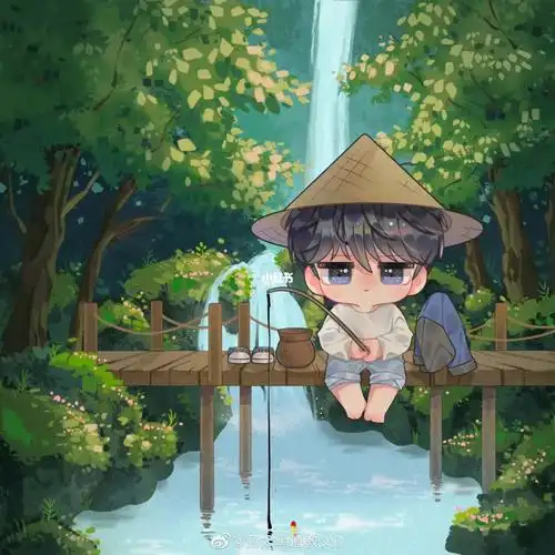 盗墓笔记张起灵q版自制镭射票