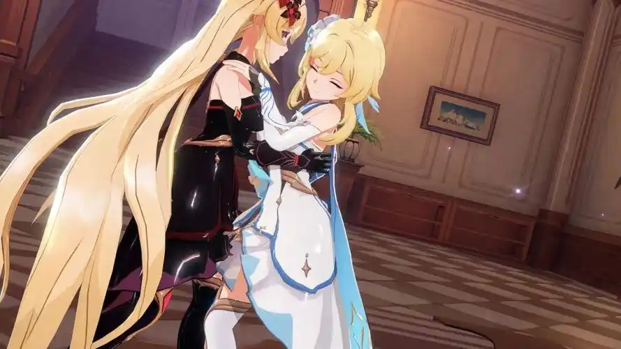 原神同人氵cp预警荧和深渊荧水仙磕死我了