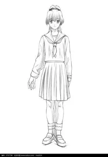 侧身简笔画图片小女孩简笔画图片 怎么画小女孩侧面手绘简单站立的小