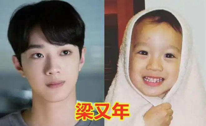 而赖冠霖今年其实才18岁,才刚刚成年呢,而小时候的他就是很帅气的,笑