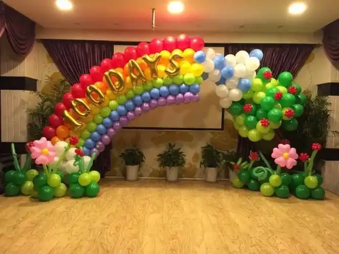 烟台艺品气球装饰生日宝宝宴会气球装饰布置婚礼气球装饰布置