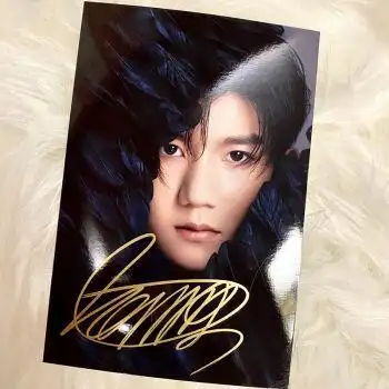 tfboys王源签印刷版照片签名照 源源7周年2