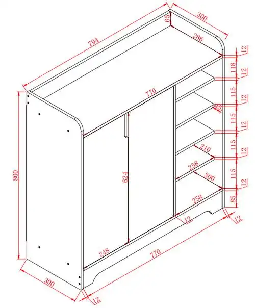 鞋柜简约现代厅柜鞋架省空间储物柜多功能经济型实木板式