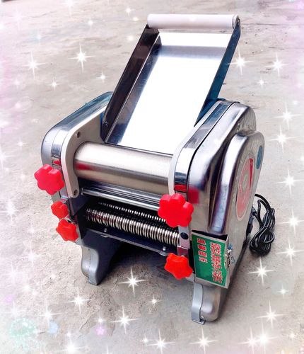 福鹿不锈钢电动面条机家用全自动压面机饺子皮机小型多功能压面机