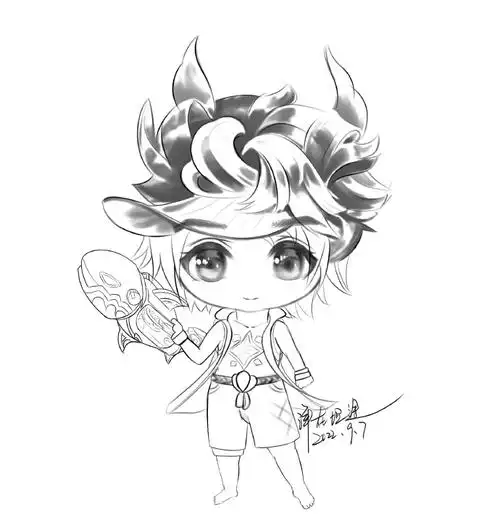 超话#pick你的星画手##超话创作官#「超萌瞬间」分赛场:杨洋q版手绘