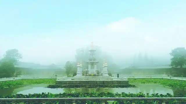 七宝池中菡萏馨:东林千年莲香醉人--学佛网