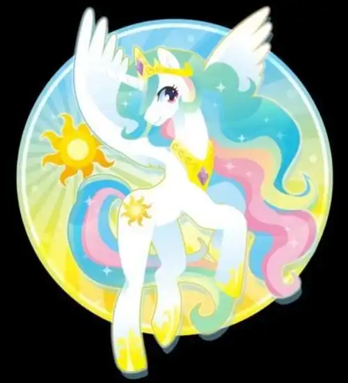 妹妹月亮公主在动画中算是一个反派了,因为在夜晚中,小马都休息了不