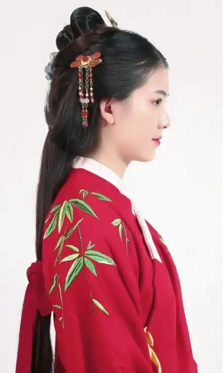 岁月见证美人,明制对称垂环盘发造型|发髻|发型|发饰|step_网易订阅