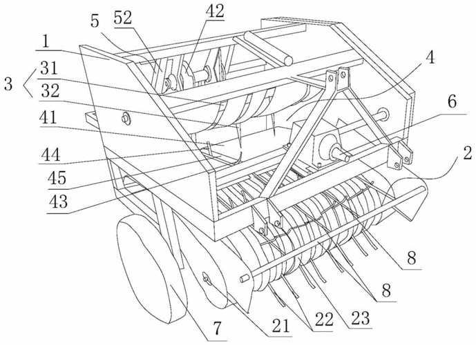 一种牵引式捡拾捆草机的制作方法
