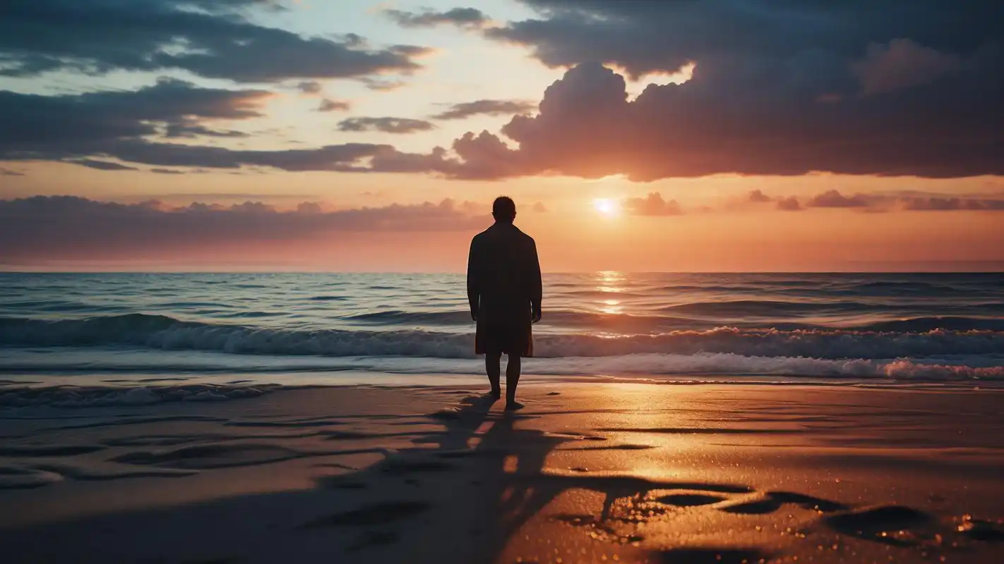 一个人看海98孤独又浪漫的高清壁纸