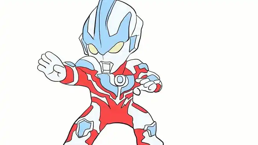 【小林简笔画】帅气的银河奥特曼战斗姿势儿童卡通简笔画-超过7万粉丝