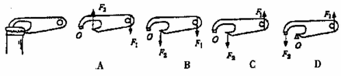 2开瓶盖的起子可看作杠杆在图中正确表示开瓶盖时该杠杆的支点动力和