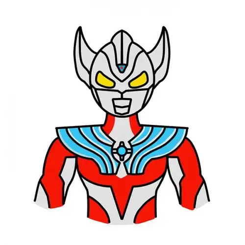 简单彩色奥特曼简笔画步骤图解帅气奥特曼简笔画图片大全