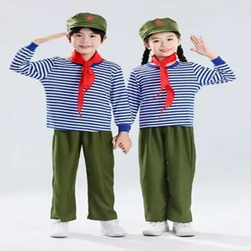 海魂衫水手服军迷t恤蓝白条纹作训服80年代怀旧演出服知青服装