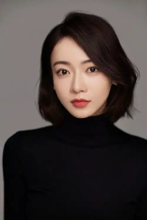 吴谨言温婉黑色毛衣造型