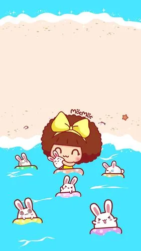 摩丝摩丝可爱卡通图片手机壁纸-卡通-壁纸下载-美桌网