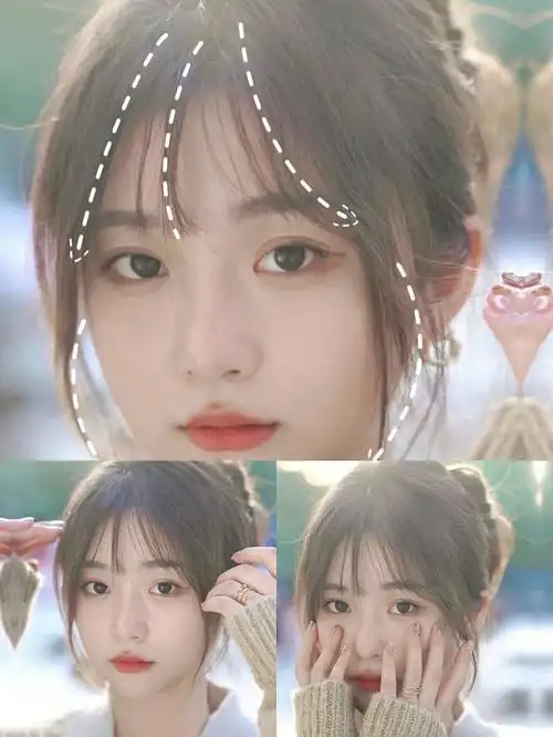 不挑脸型的法式刘海超级修饰脸型~真的太爱啦剪完这个刘海儿我太喜欢