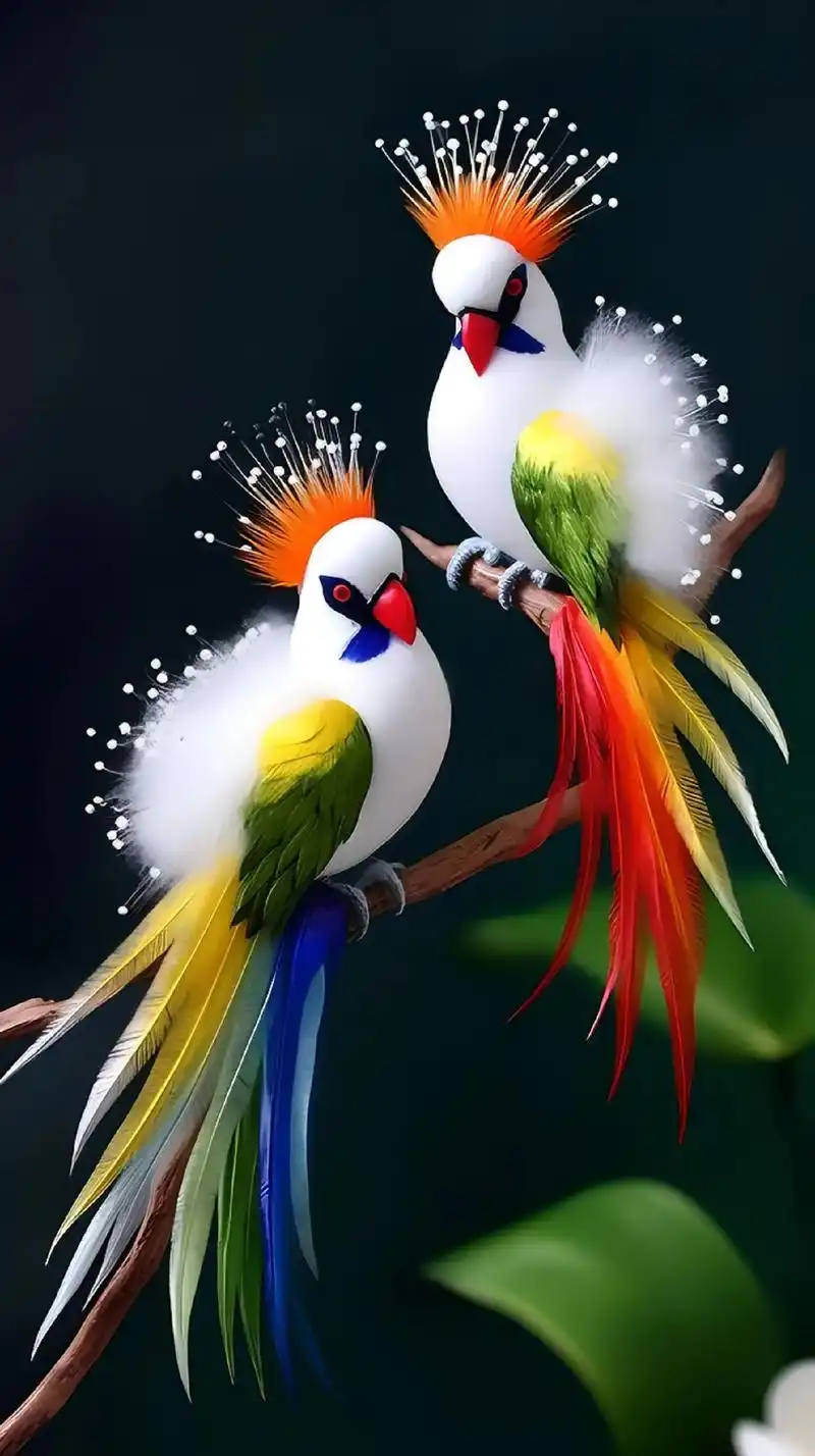 在人们心中,天堂鸟是自由的象征,是幸福的使者.它不受拘束