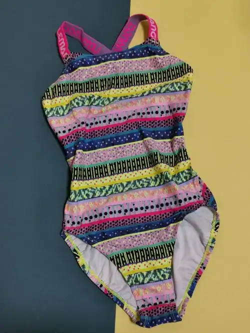 韩国lemango皮筋宽带连体三角泳衣