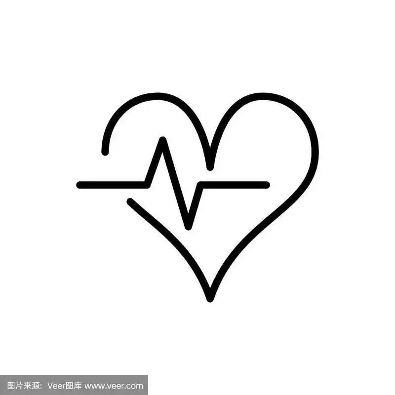 简单的心跳线图标.