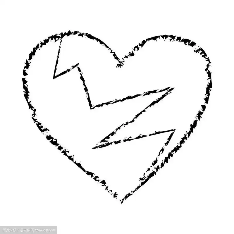 心碎的黑心图标
