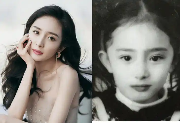 女明星之一了,可谓是从小美到大,在金鹰女神节的照片和小时候戴皇冠的