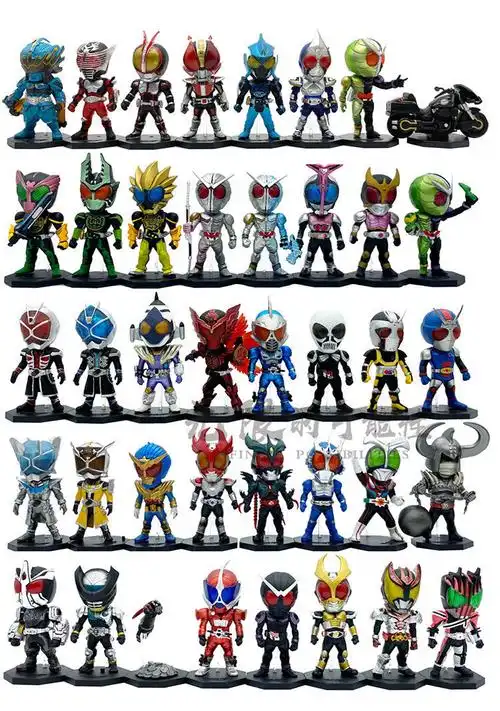 万代(bandai)wcf假面骑士蒙面超人电王q版奥特曼玩具模型摆件男孩玩偶