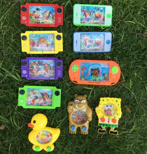 掌上游戏水机套圈圈幼儿玩具打水机80后经典怀旧水压机幼儿园礼物