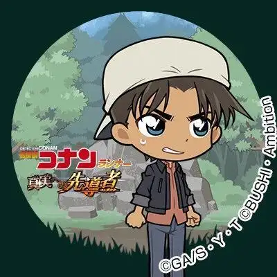 大阪组～～q版服部平次头像,衣服与细节神还原当时动画的场景.