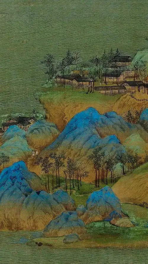 北宋 王希孟《千里江山图》(局部)