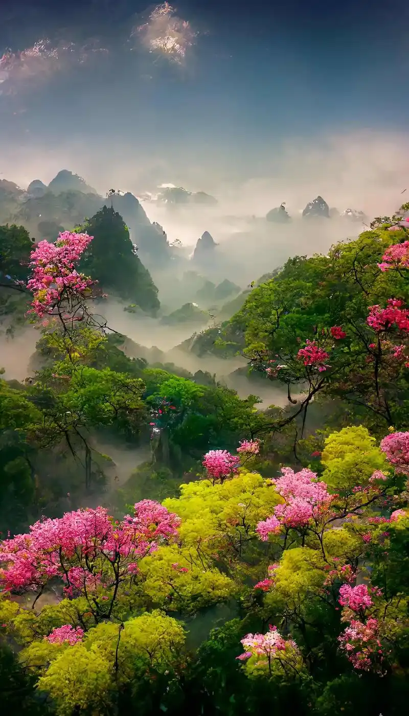 鸟语花香人间仙境 #唯美风景视频 #山水如画  - 抖音