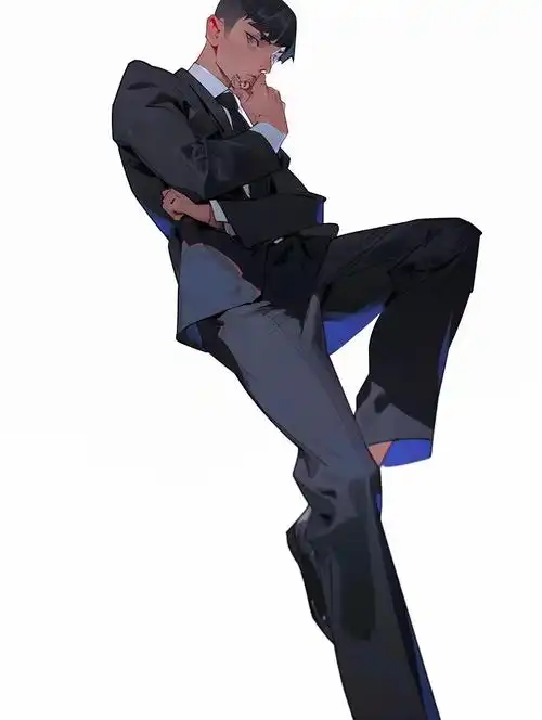 绘画素材1000西装革履男士服装参考合集