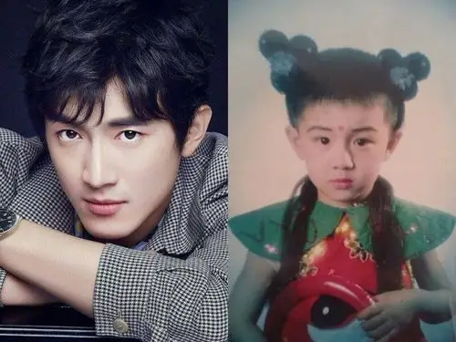 林更新和小时候对比起来,变化还是挺小的,有的只是稚气褪去.