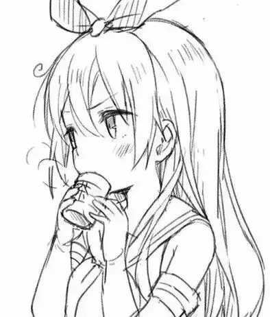 萌萌哒少女动漫简笔画可爱