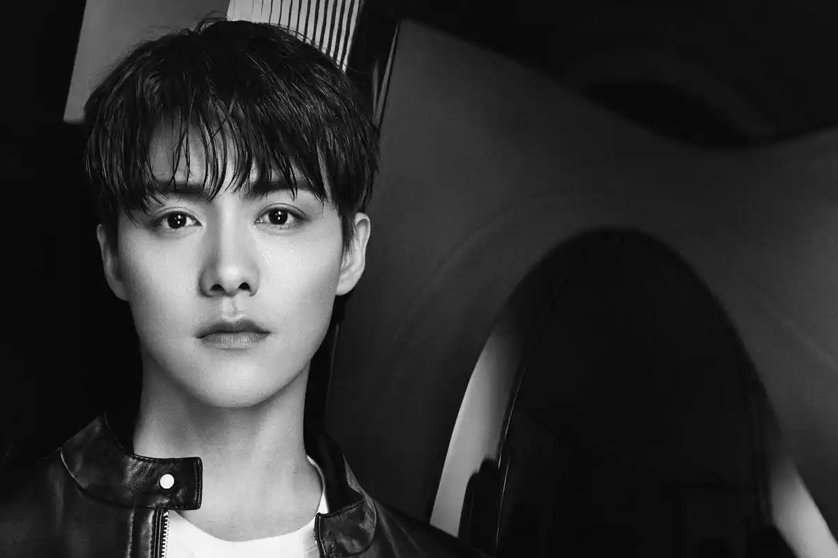 马天宇黑白大片 湿发皮衣展现"英雄本色"